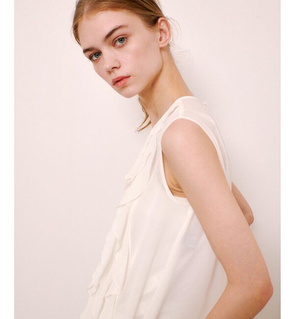 LOULOU WILLOUGHBY「【LOULOU WILLOUGHBY】シフォンラッフルブラウス」|シャツ・ブラウス|