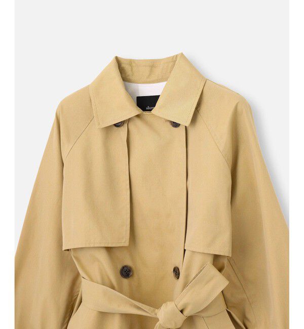 allureville「スーピマコットンミドルトレンチコート」|トレンチコート|