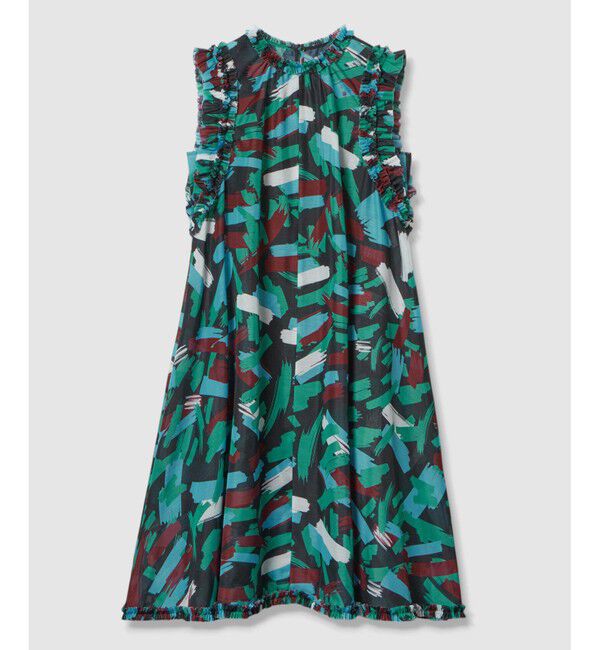 LOULOU WILLOUGHBY「【LOULOU WILLOUGHBY】ブラッシュプリントワンピース」|ワンピース|