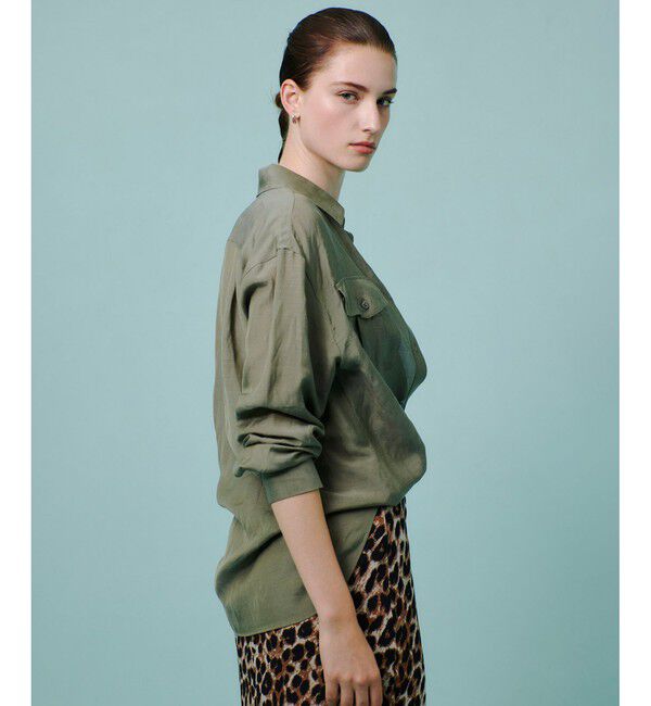 allureville「シアーリネンサファリシャツ」|シャツ・ブラウス|