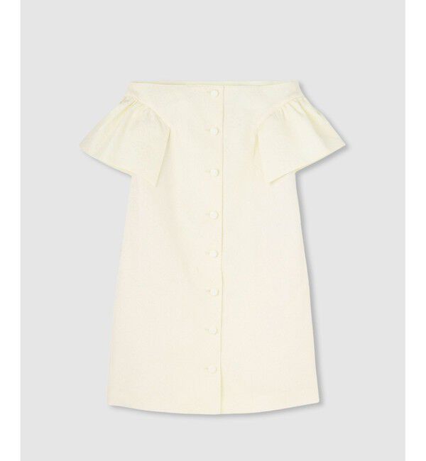 LOULOU WILLOUGHBY「【LOULOU WILLOUGHBY】フラワージャガードミニワンピース」|ワンピース|