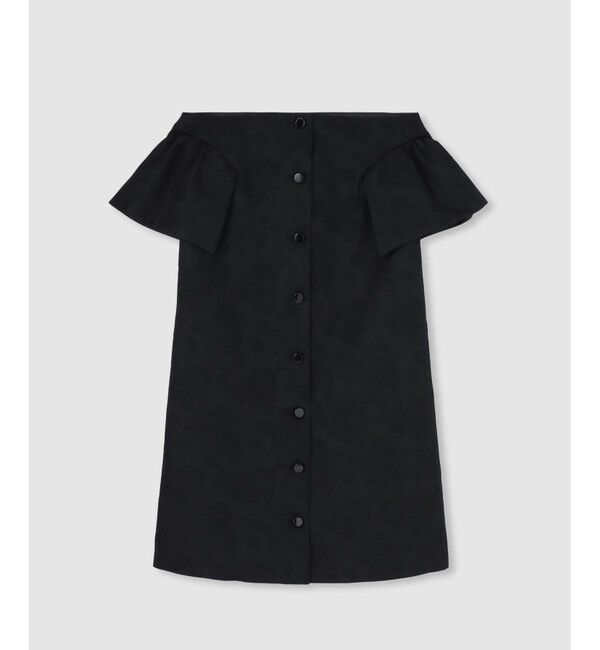 LOULOU WILLOUGHBY「【LOULOU WILLOUGHBY】フラワージャガードミニワンピース」|ワンピース|