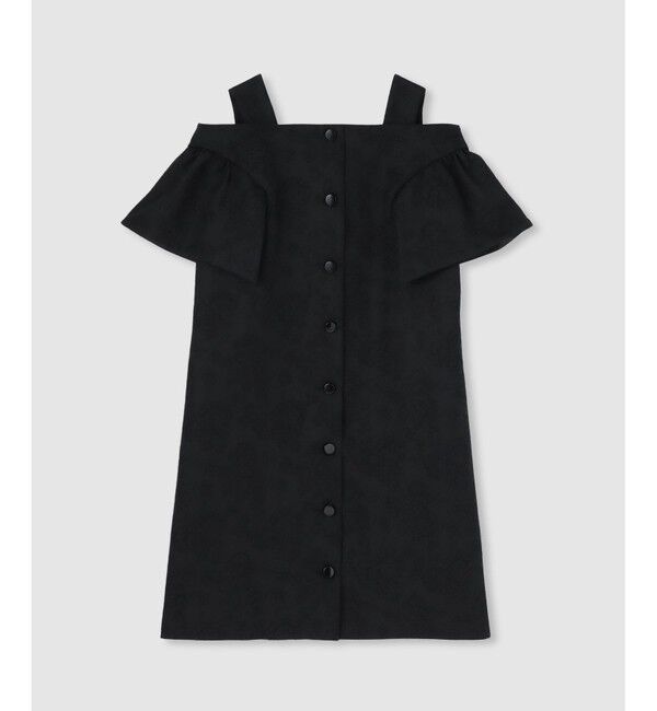 LOULOU WILLOUGHBY「【LOULOU WILLOUGHBY】フラワージャガードミニワンピース」|ワンピース|