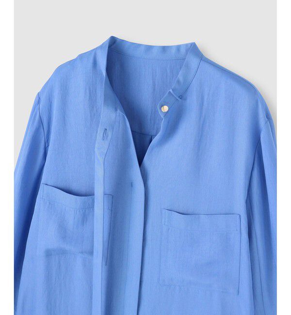 allureville「ブライトツイルアシメボウブラウス」|シャツ・ブラウス|