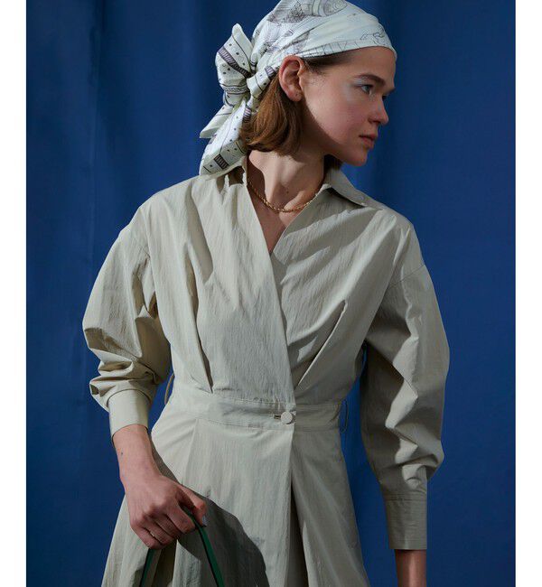 allureville「ラップライクシャツワンピース」|ワンピース|ベージュ