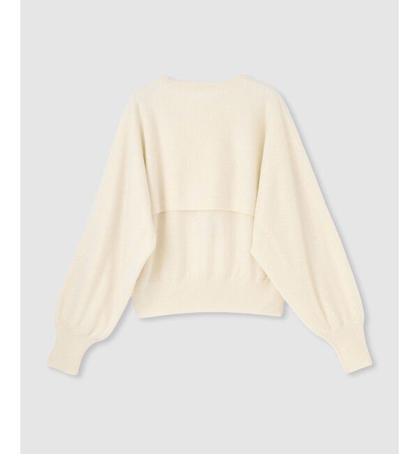 allureville「メリノウールレイヤードプルオーバー」|ニット・セーター|