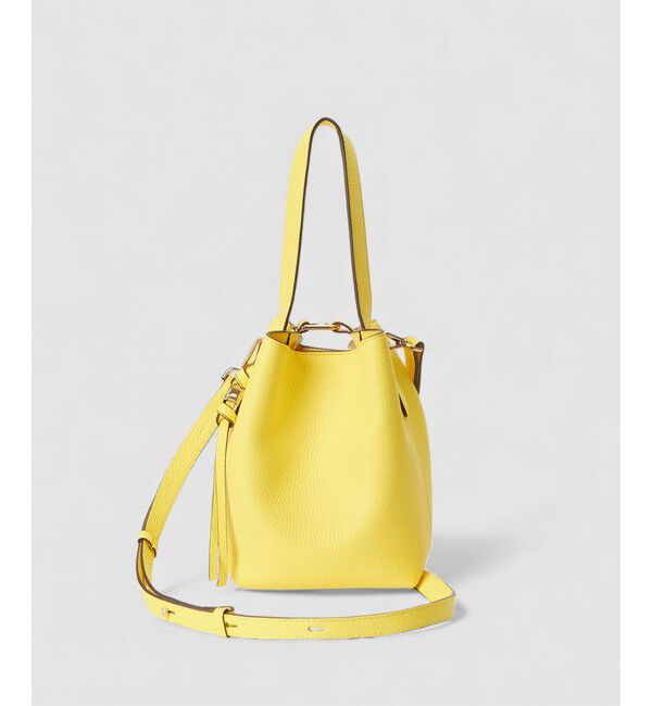 allureville「ミニスクエアハンドバッグ」|ショルダー・メッセンジャー|ライトイエロー