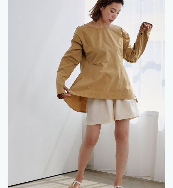 ur's「ペプラムデザイントップス/ラッシュガード」|プルオーバー|