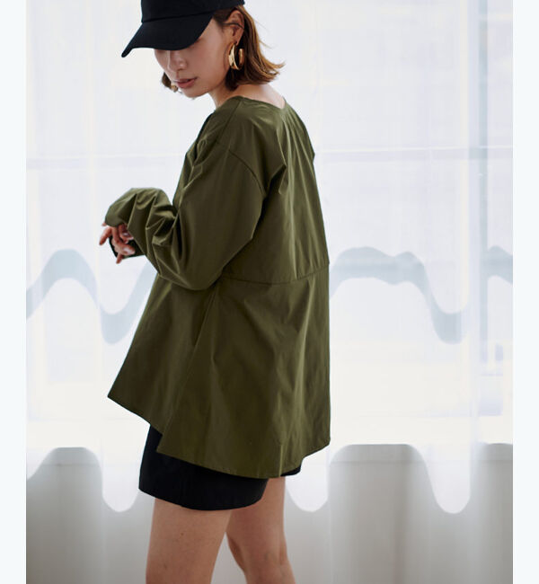 ur's「ペプラムデザイントップス/ラッシュガード」|プルオーバー|