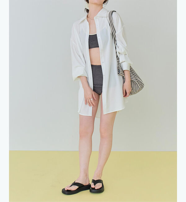 SEA DRESS「ビッグシルエットシャツ/ラッシュガード」|ビキニトップス|