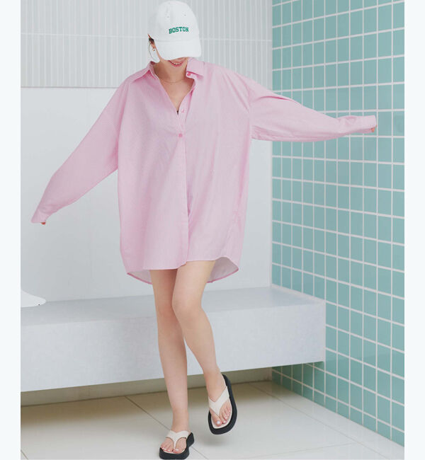SEA DRESS「ビッグシルエットシャツ/ラッシュガード」|ビキニトップス|