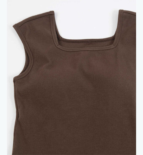 ur's「カップ付スクエアネックトップス/タンクトップ」|タンクトップ|