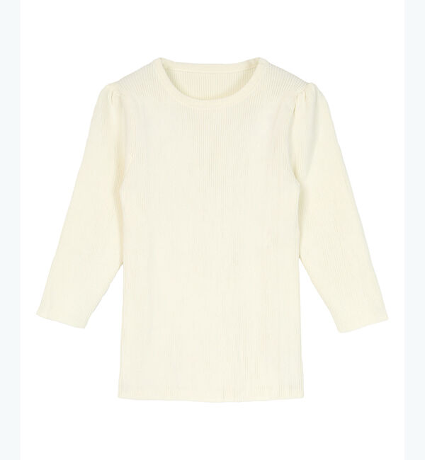 ur's「【星玲奈さんコラボアイテム】クルーネックパフスリーブニット」|ニット・セーター|