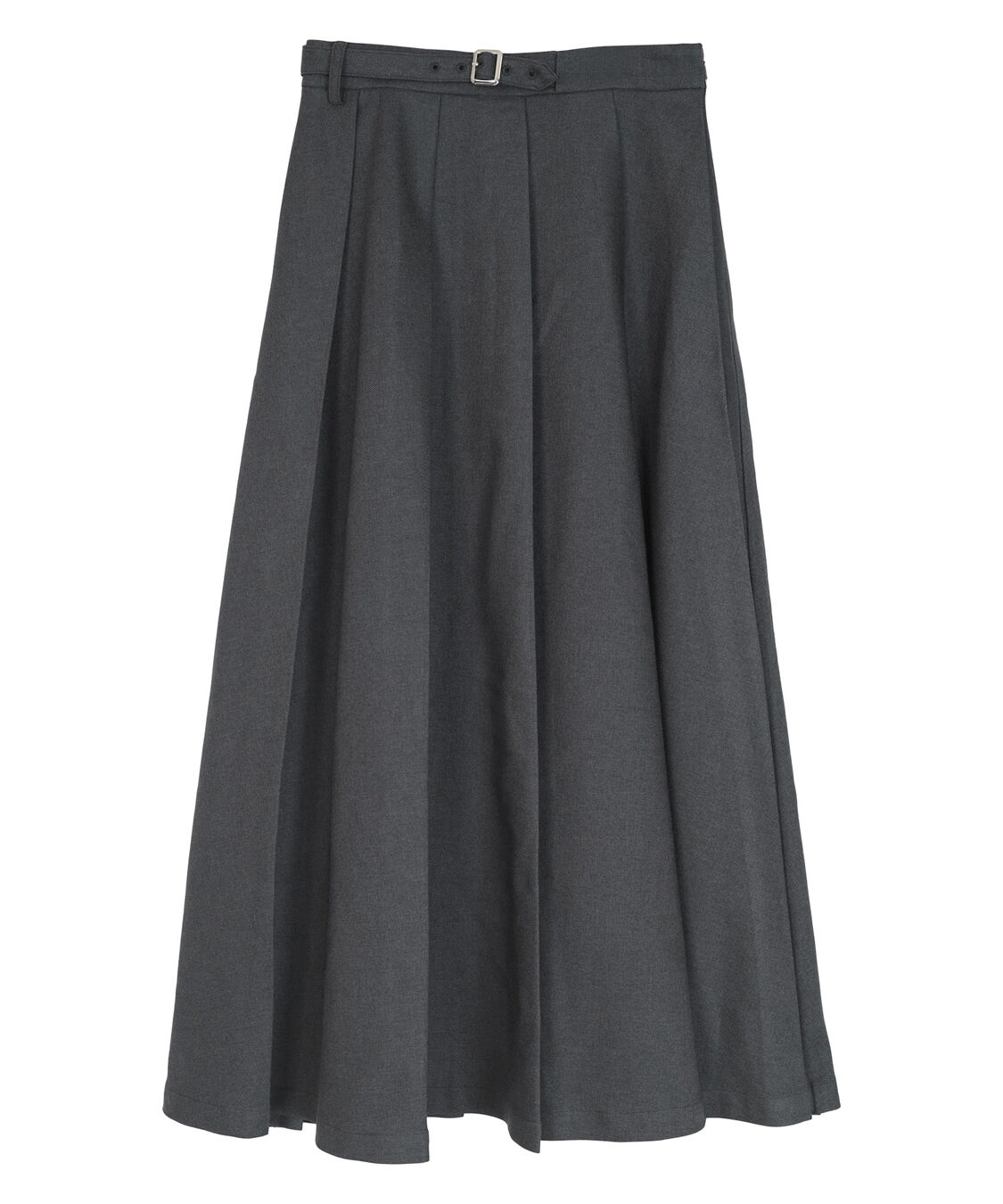 ur's「ベルト付プリーツスカート」|スカート|杢チャコール