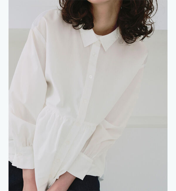 titivate「襟付ヘムバルーンシャツ」|シャツ・ブラウス|