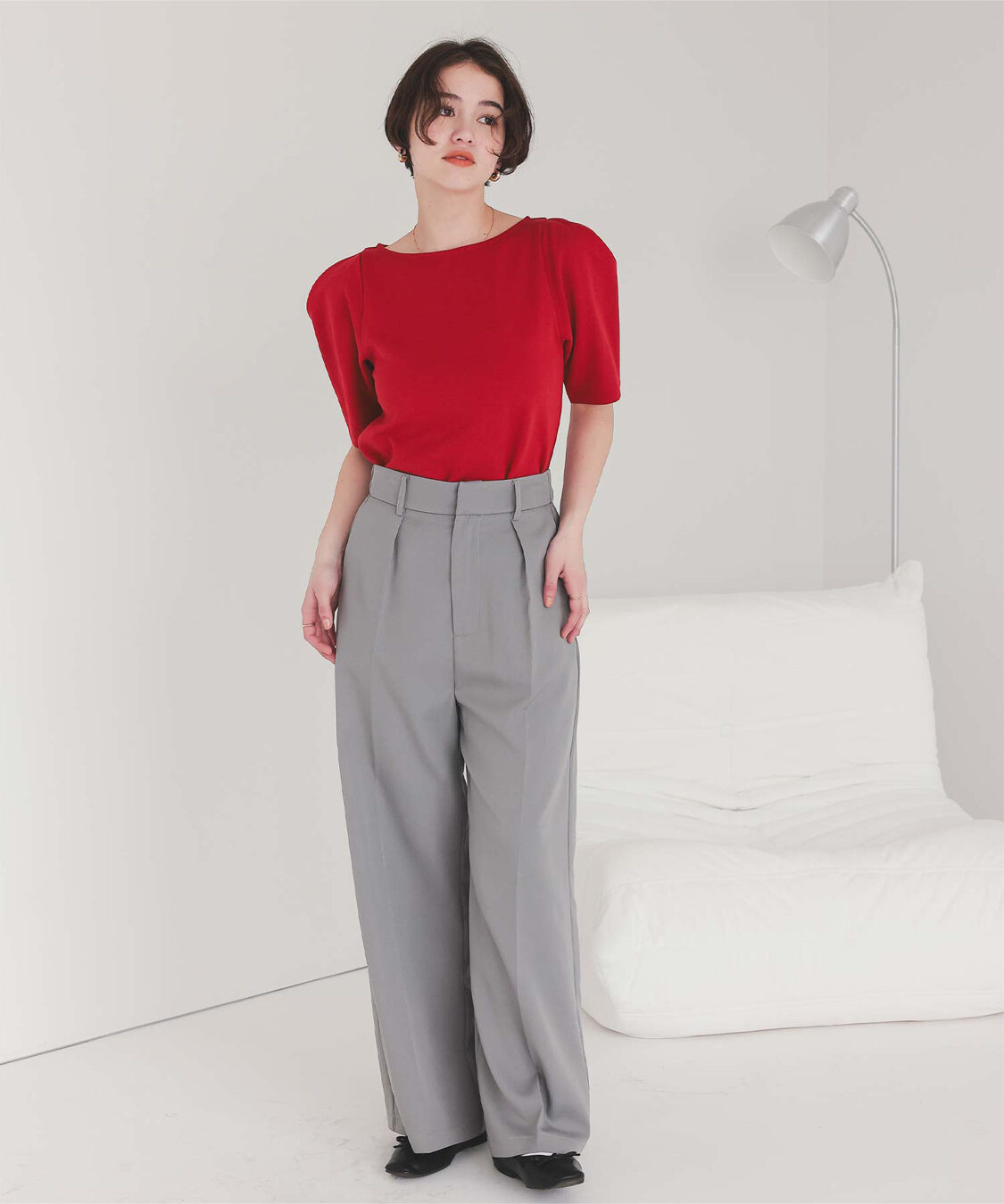 titivate「フォルムスリーブ5分袖カットソー」|Tシャツ・カットソー|