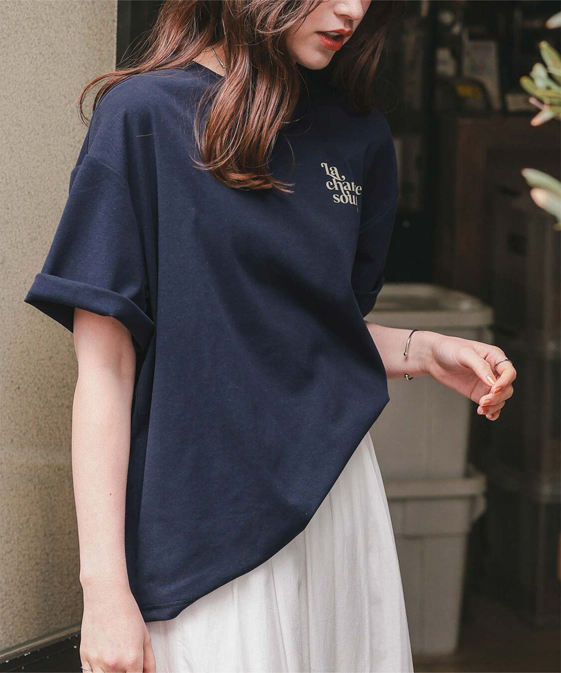 titivate「バックロゴゆるっとTシャツ」|Tシャツ・カットソー|