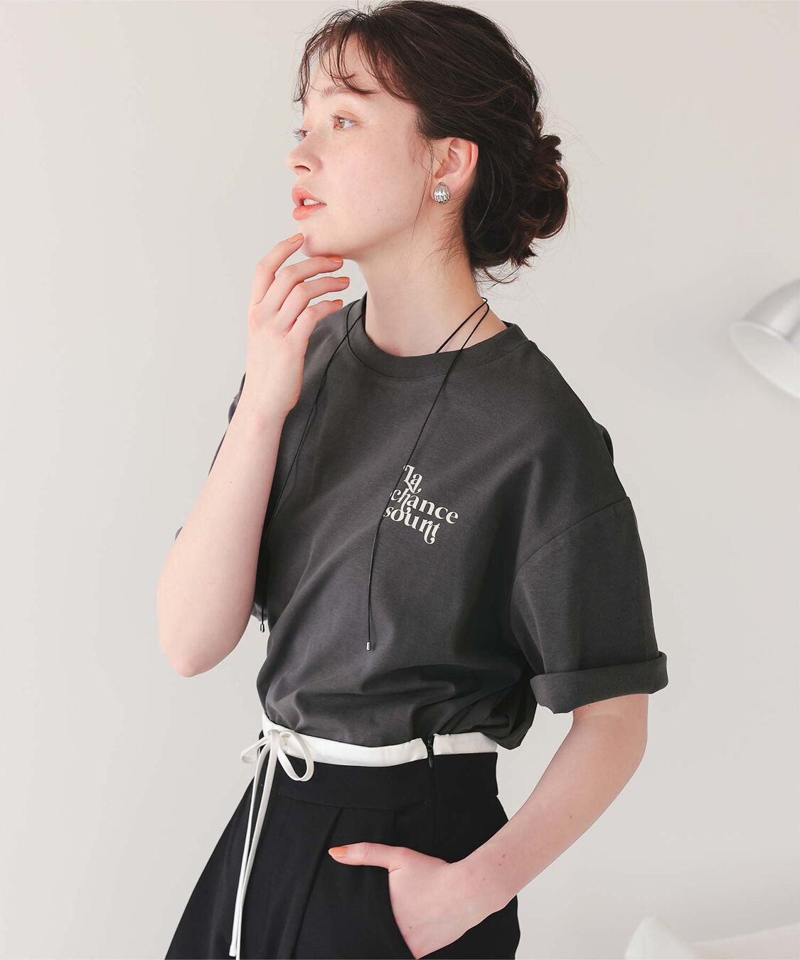 titivate「バックロゴゆるっとTシャツ」|Tシャツ・カットソー|