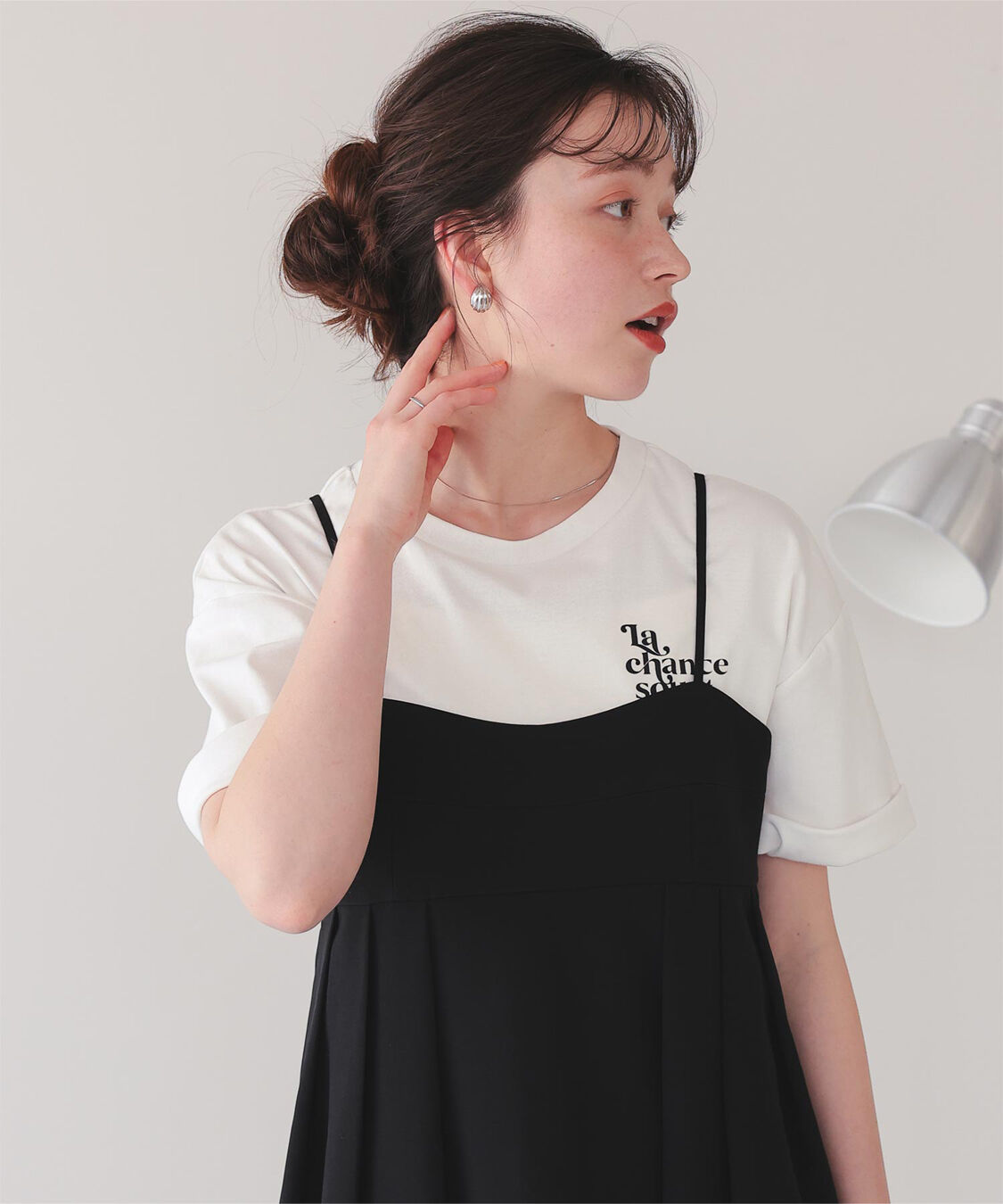 titivate「バックロゴゆるっとTシャツ」|Tシャツ・カットソー|オフホワイト