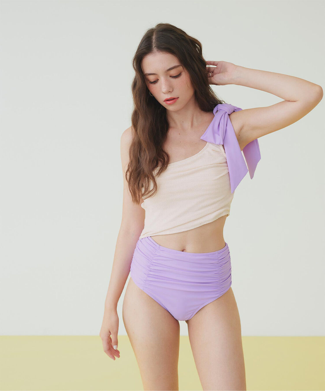 SEA DRESS「ワンショルダーカットアウトワンピース」|ビキニ|