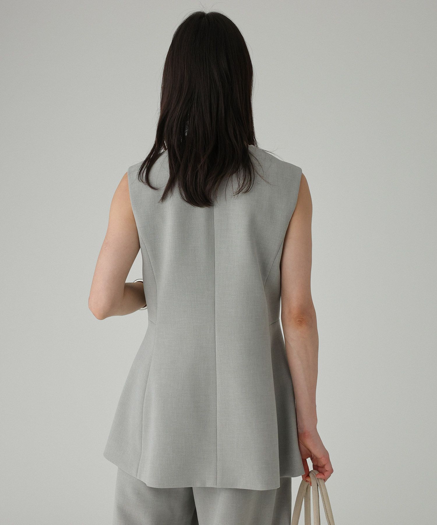 BABYLONE「【多機能素材】シェイプペプラムジレ」|ベスト・ジレ|