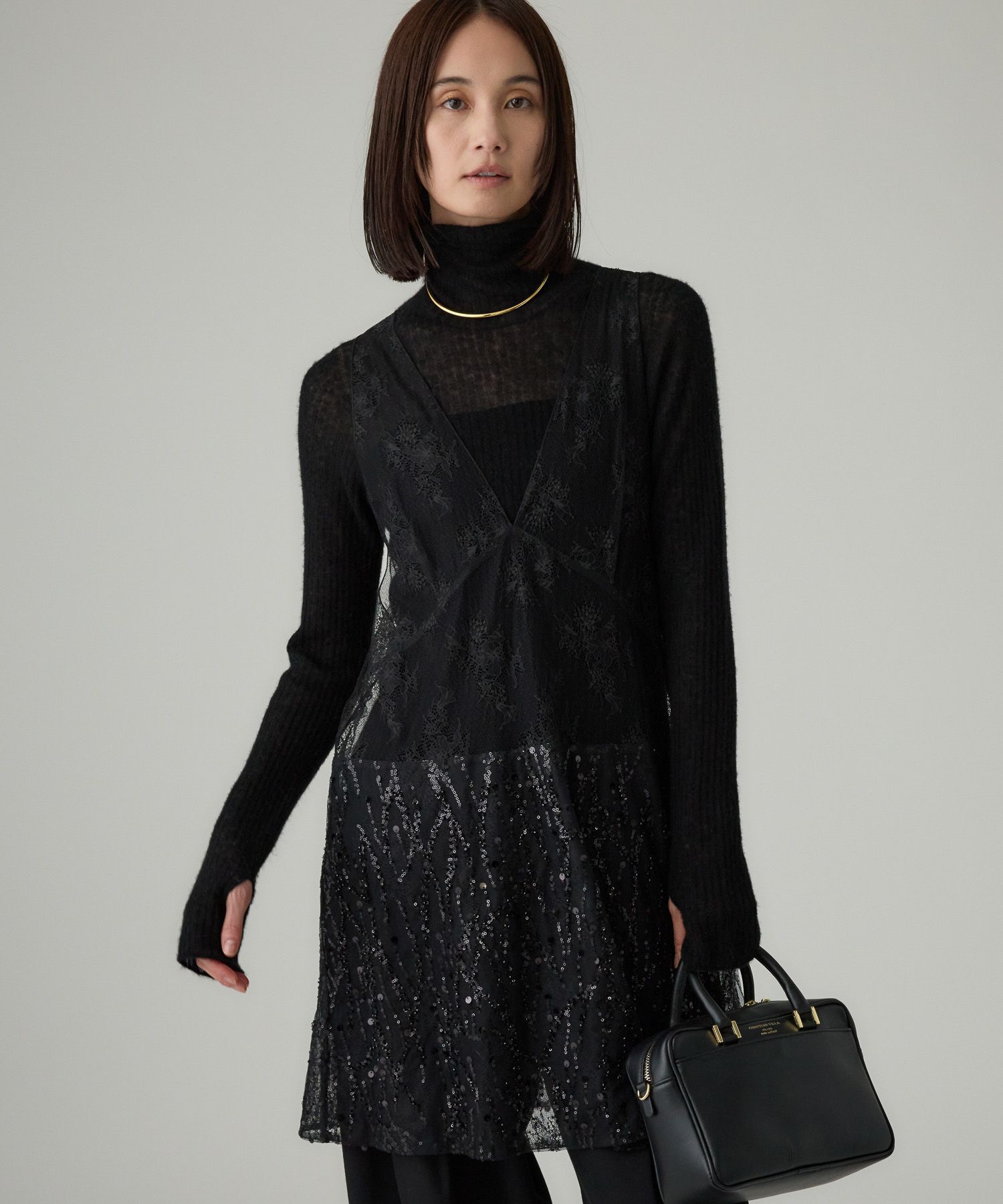 BABYLONE「レースチュニック」|その他|ﾌﾞﾗｯｸ