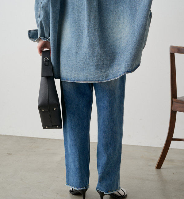  「《リバイバル》【低身長/高身長対応】タテストレッチ足長デニムパンツ」|その他|