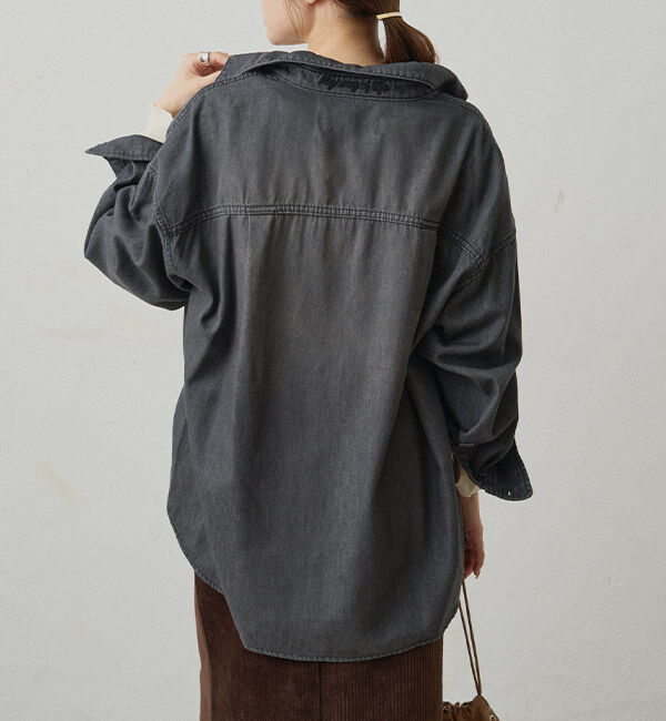  「ダブルポケットデニムシャツ」|シャツ・ブラウス|