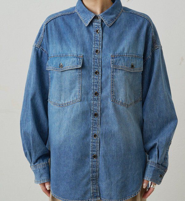  「ダブルポケットデニムシャツ」|シャツ・ブラウス|
