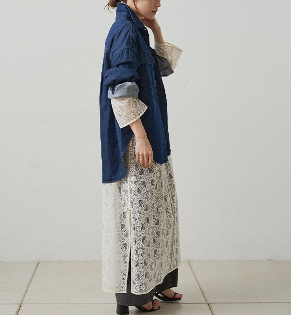  「ダブルポケットデニムシャツ」|シャツ・ブラウス|