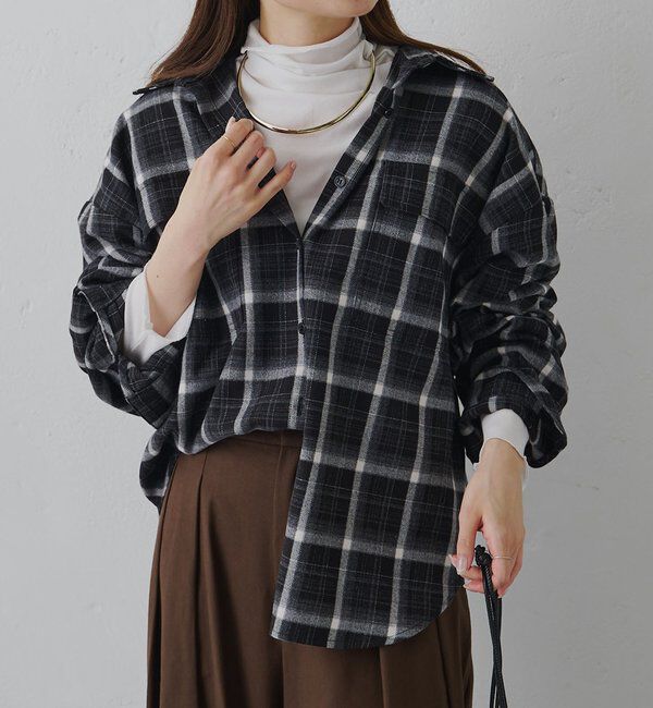  「【25AW新色登場！】コットンシアーハイネックカットソー」|Tシャツ・カットソー|