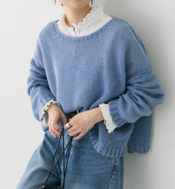  「3Gドロップ天竺ニットプルオーバー」|プルオーバー|