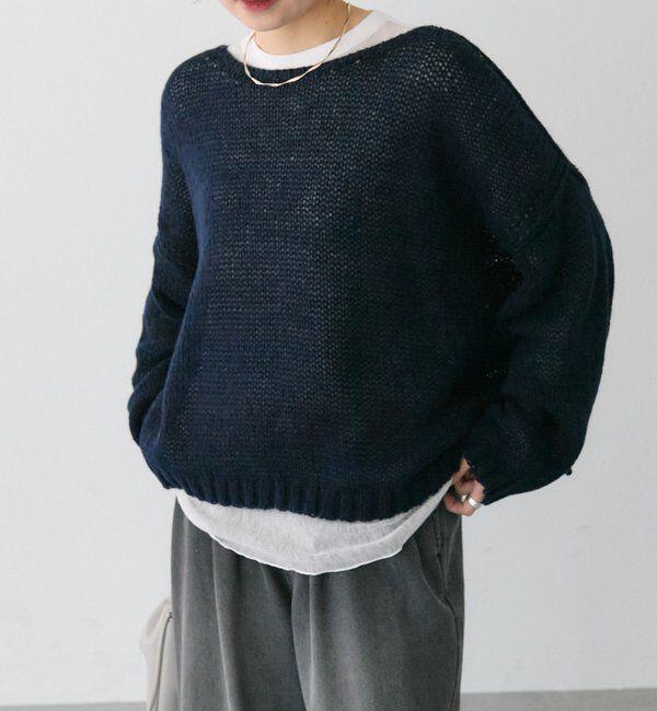  「3Gドロップ天竺ニットプルオーバー」|プルオーバー|