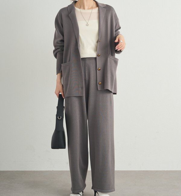  「【セットアップ対応】ニットテーラードジャケット」|テーラードジャケット|