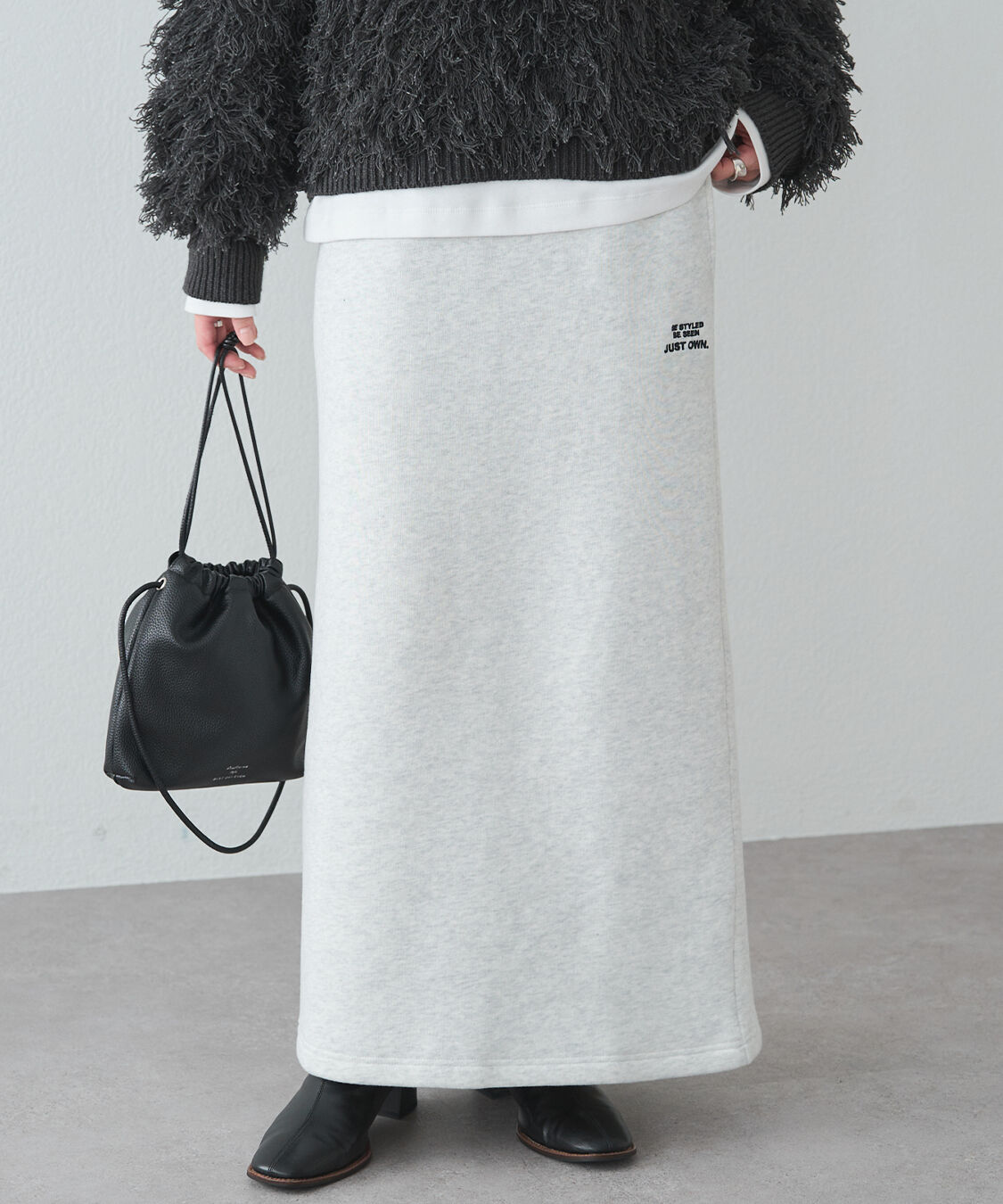  「裏ボアスウェットスカート」|スカート|オートミール