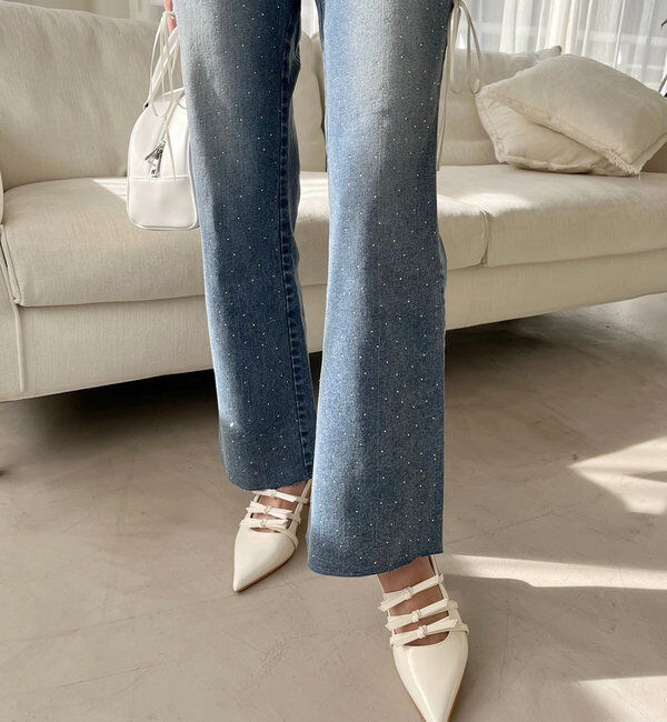  「レースアップデニムパンツ/SM展開」|その他|