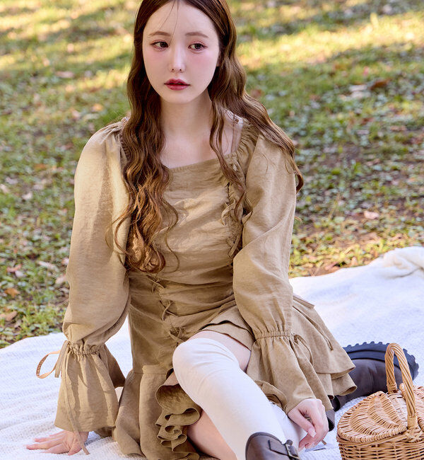  「【2WAY仕様】ドロストチュニック」|ワンピース|