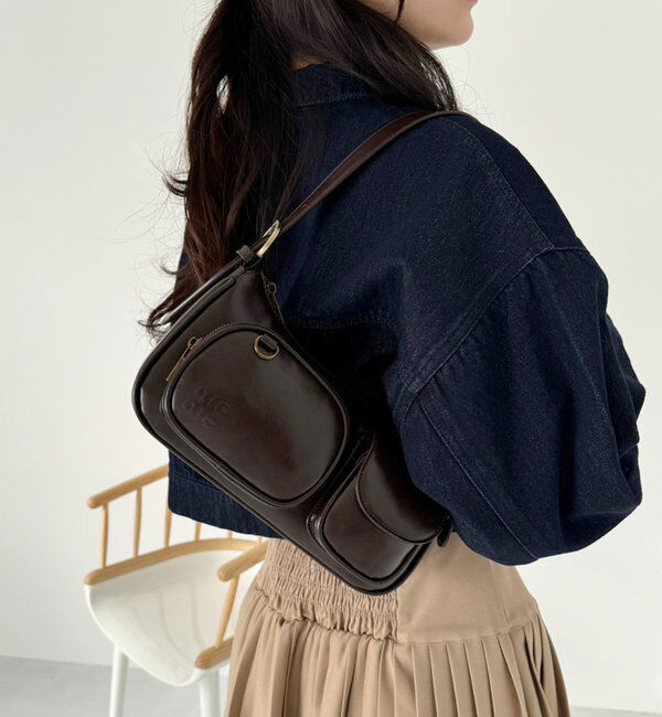  「ロゴポケット付きホーボーバッグ」|ショルダー・メッセンジャー|