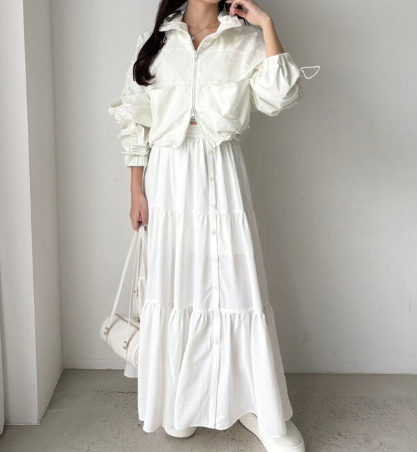  「ドロストショートマウンテンパーカー」|ダウンベスト・ベスト|