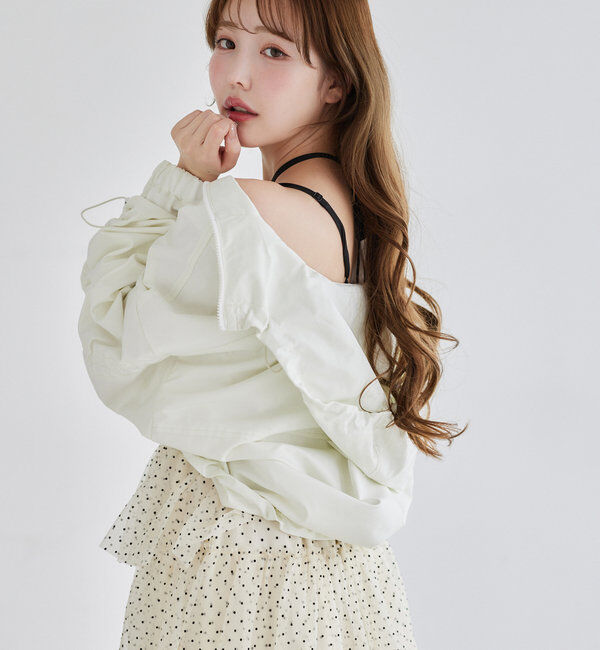  「ドロストショートマウンテンパーカー」|ダウンベスト・ベスト|