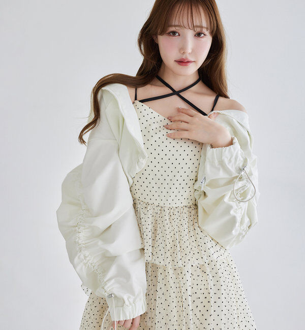  「ドロストショートマウンテンパーカー」|ダウンベスト・ベスト|