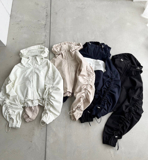  「ドロストショートマウンテンパーカー」|ダウンベスト・ベスト|