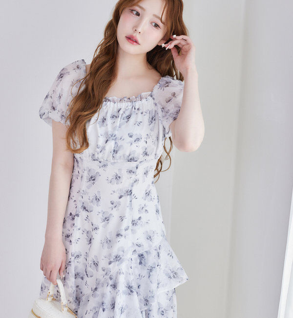  「【Black collection】イレヘムティアードロングワンピース」|ワンピース|