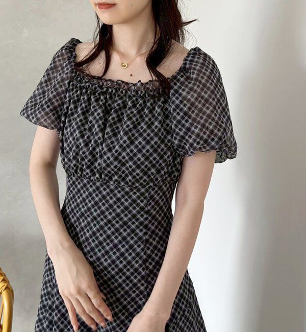  「【Black collection】イレヘムティアードロングワンピース」|ワンピース|