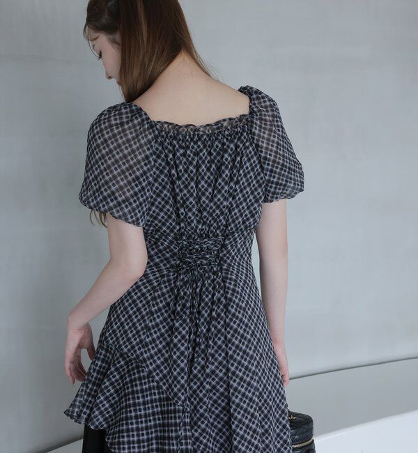  「【Black collection】イレヘムティアードロングワンピース」|ワンピース|