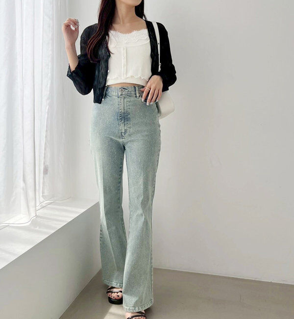  「ホック付きシアーカーデ」|ニット・セーター|