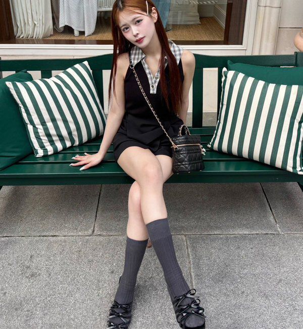  「チャーム付きキルティングバニティバッグ」|ショルダー・メッセンジャー|