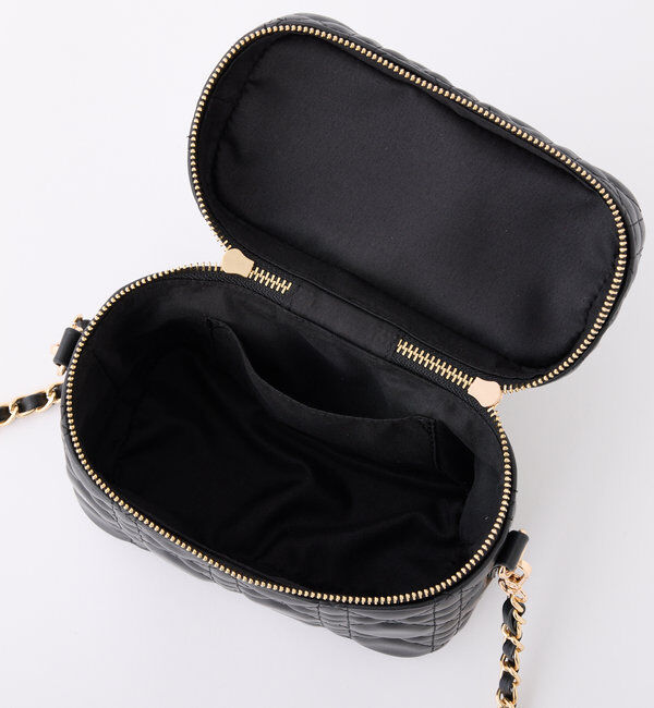  「チャーム付きキルティングバニティバッグ」|ショルダー・メッセンジャー|