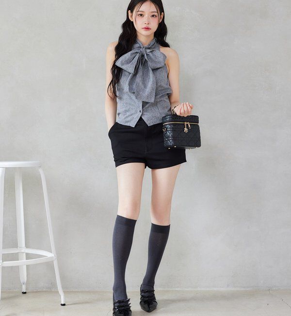  「チャーム付きキルティングバニティバッグ」|ショルダー・メッセンジャー|