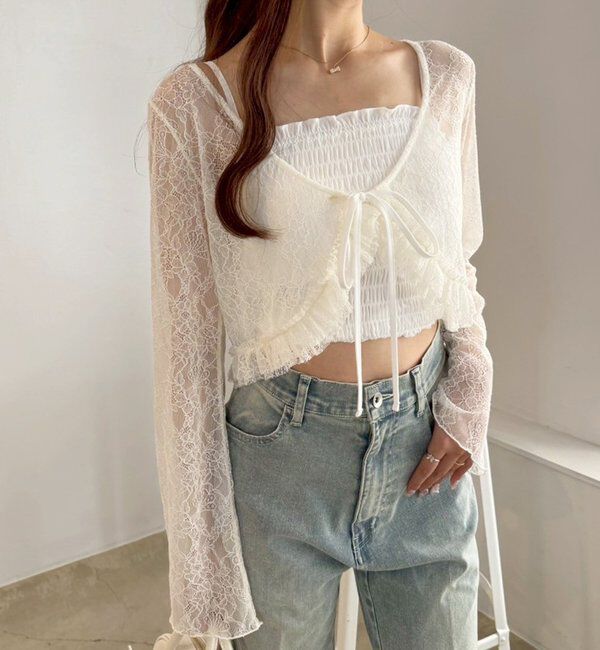  「レースカーディガン」|プルオーバー|